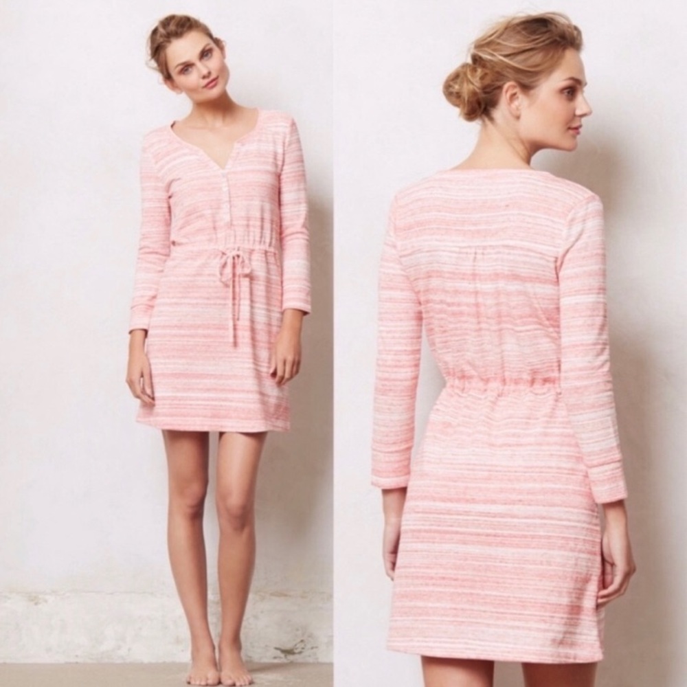 NWOT Saturday Sunday Pink White Heather Lounge Dress